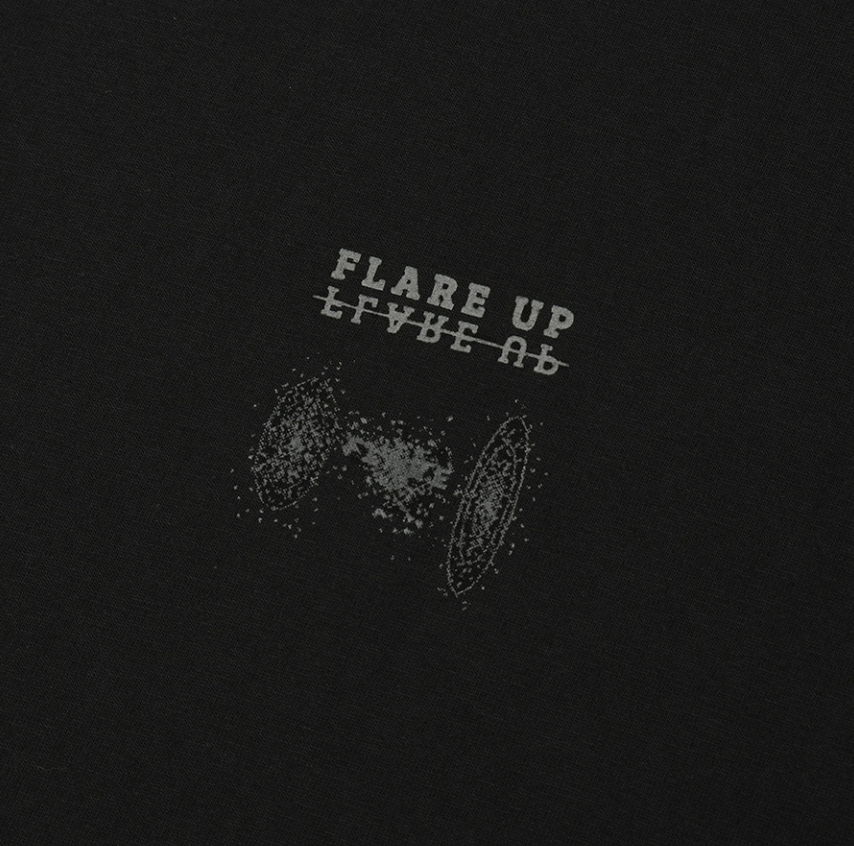[PRE-ORDER] BRAND: BTS Jungkook Style – FLAREUP Loose Fit Black T-Shirt