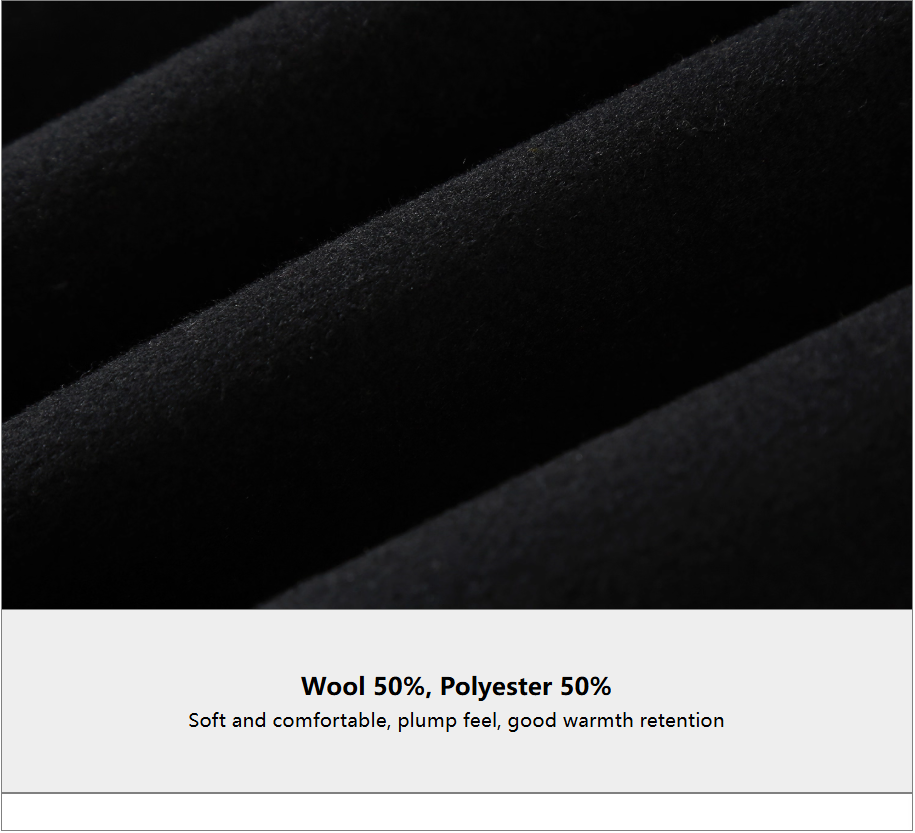 [PRE-ORDER] Korean College Style Double-Sided Woolen Coat – Black