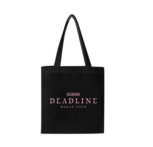 [Në Gjendje] BLACKPINK 2025 'DEADLINE' Tour BLACK Tote Bag