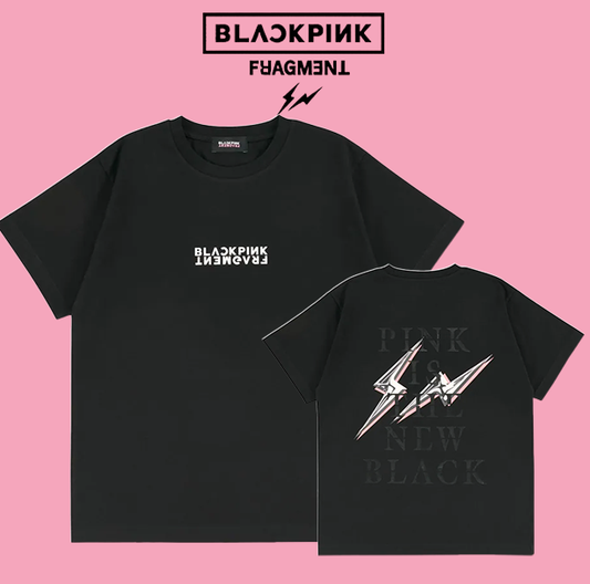 [PRE-ORDER] BLACKPINK x Fragment Black T-Shirt | Model 2