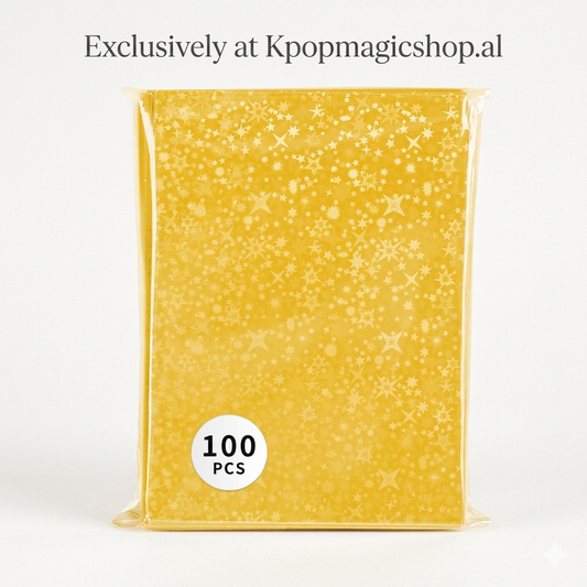 [Në Gjendje] Colorful Heart-Shaped Holographic photocard sleeves | 100pcs