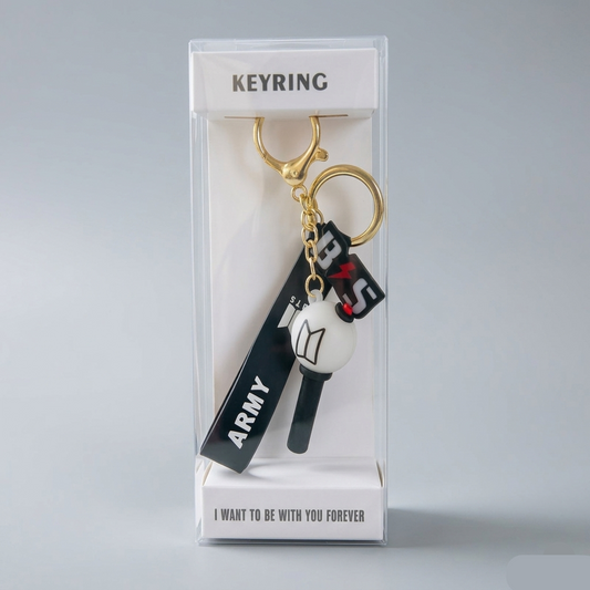 [Në Gjendje] BTS 3D Soft Rubber Lightstick Keyrings ver.4