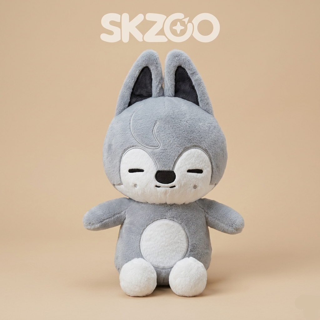 [PRE-ORDER] STRAY KIDS WOLF CHAN Big Bear Plushie | 60cm Jumbo Size