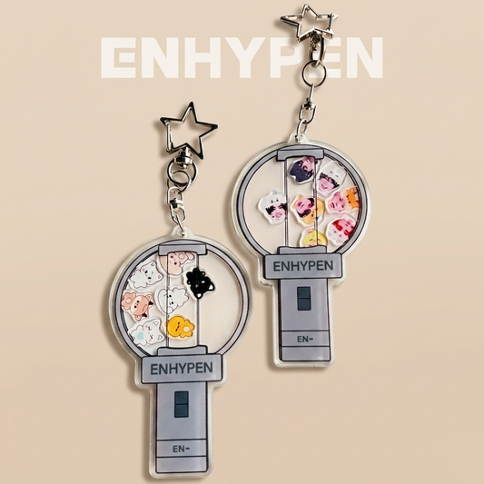 [Në Gjendje] Enhypen Shaker Keychain | Lightstick Design