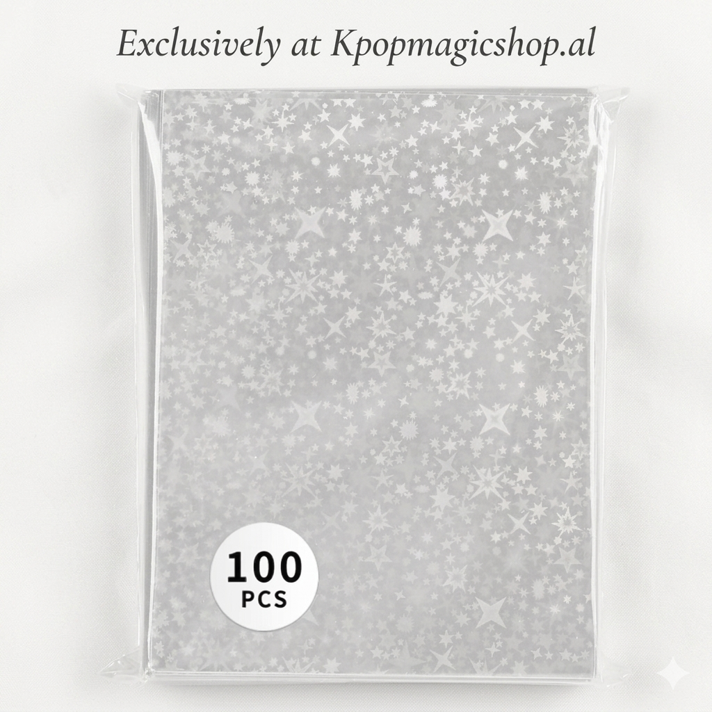 [Në Gjendje] Colorful Heart-Shaped Holographic photocard sleeves | 100pcs