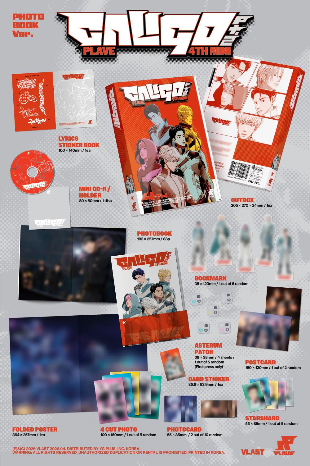 [PRE-ORDER] PLAVE - [CALIGO PT.2] 4th Mini Album PHOTOBOOK Version NO CD ❌