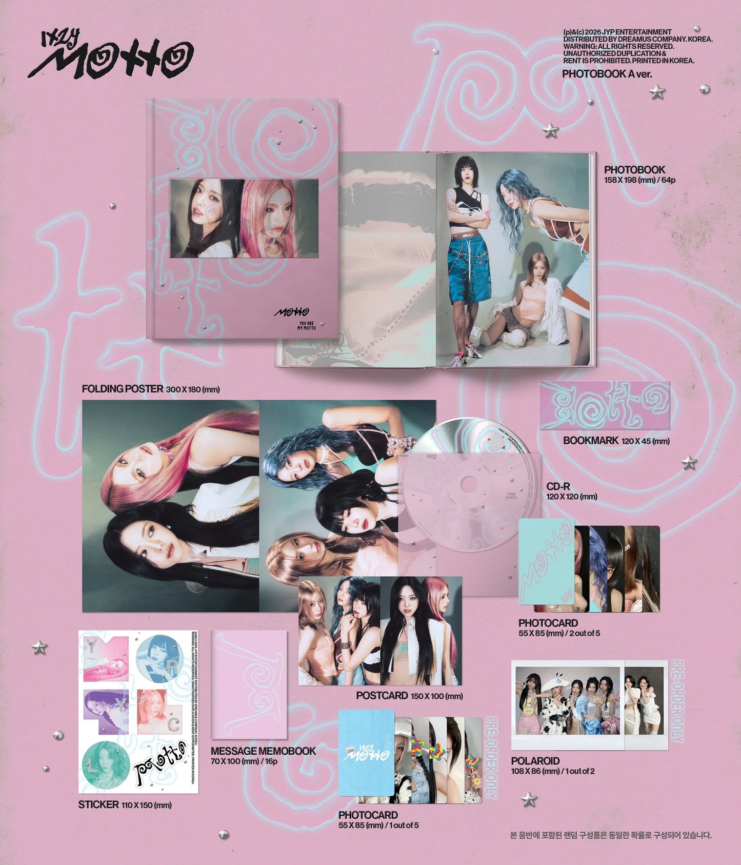 [Në Gjendje] ITZY - [MOTTO] Mini Album PHOTOBOOK RANDOM NO CD ❌