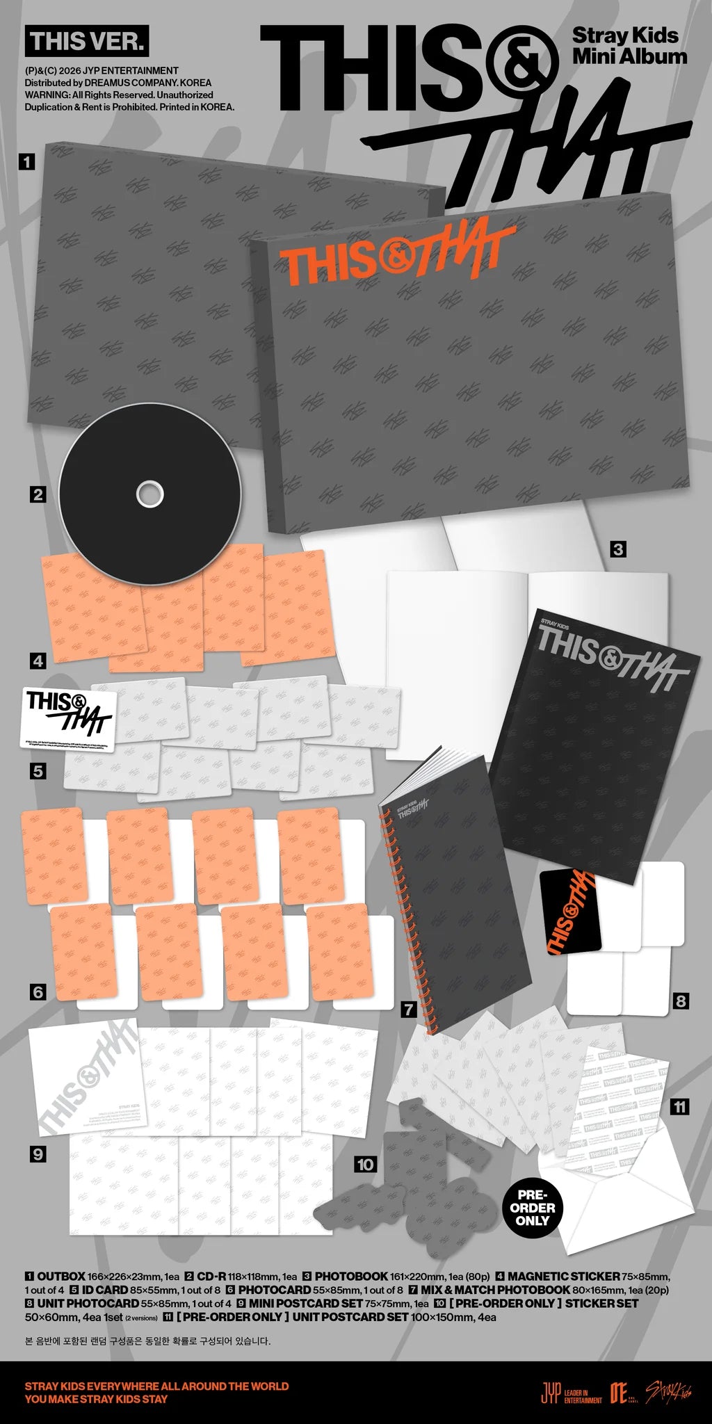 [PRE-ORDER] STRAY KIDS - [THIS & THAT] RANDOM NO CD ❌