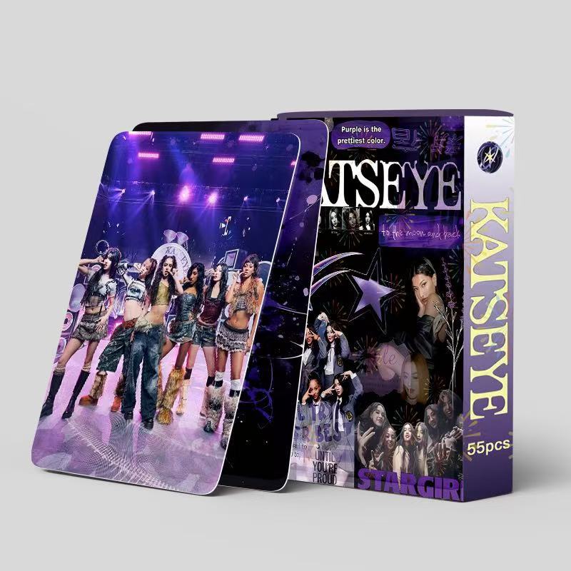 [Në Gjendje] KATSEYE Purple Star lomocards (55pcs)