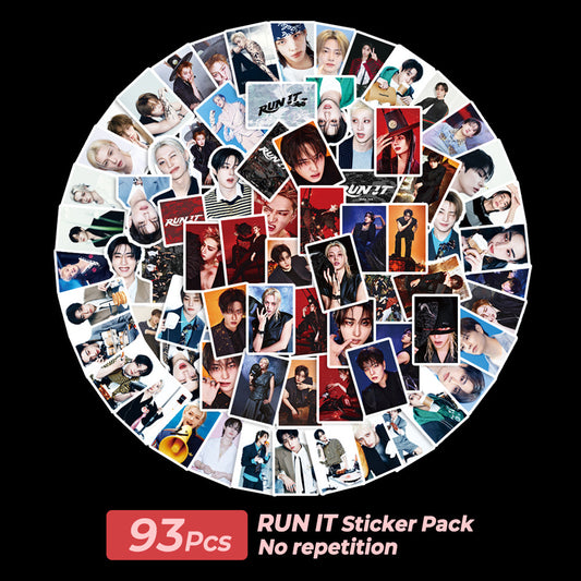 [Në Gjendje] STRAY KIDS 'Run It' Sticker Set (93pcs)