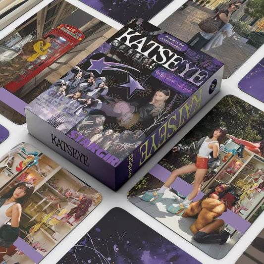 [Në Gjendje] KATSEYE Purple Star lomocards (55pcs)