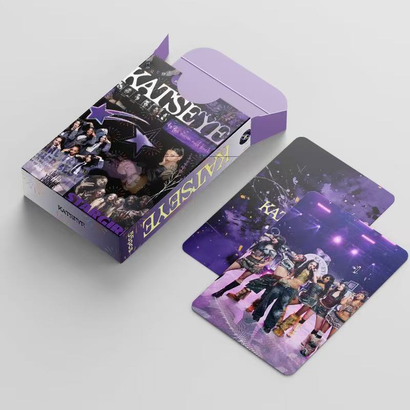 [Në Gjendje] KATSEYE Purple Star lomocards (55pcs)