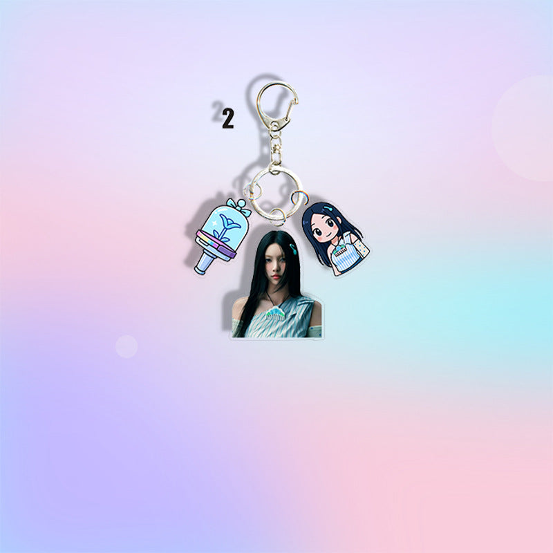 [Po vjen / 16 Tetor] ILLIT Feather Realm Acrylic Keyring