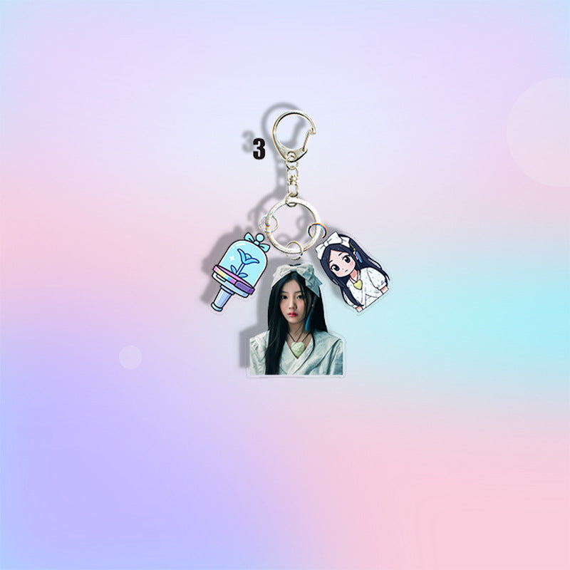 [Po vjen / 16 Tetor] ILLIT Feather Realm Acrylic Keyring