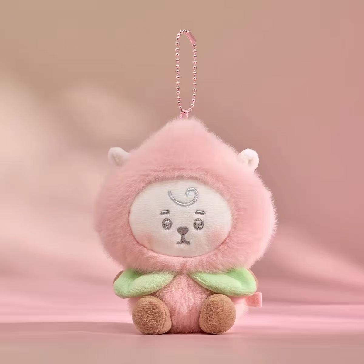 [PRE-ORDER] BT21 Busan Limited 'Black Leather' Plush Bag Charm Keychain