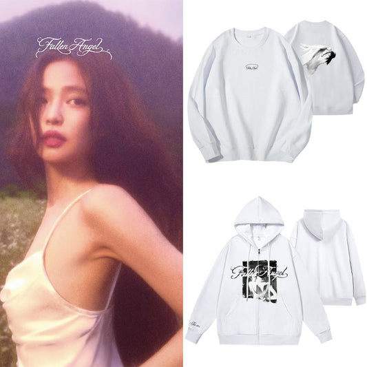 [PRE-ORDER] JENNIE 'Fallen Angel' Zip-up Hoodie & Sweatshirt