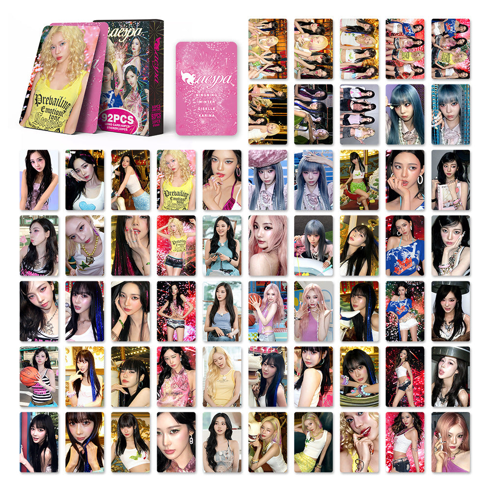 [Në Gjendje] aespa 'KISS N TELL' lomocards (92pcs)