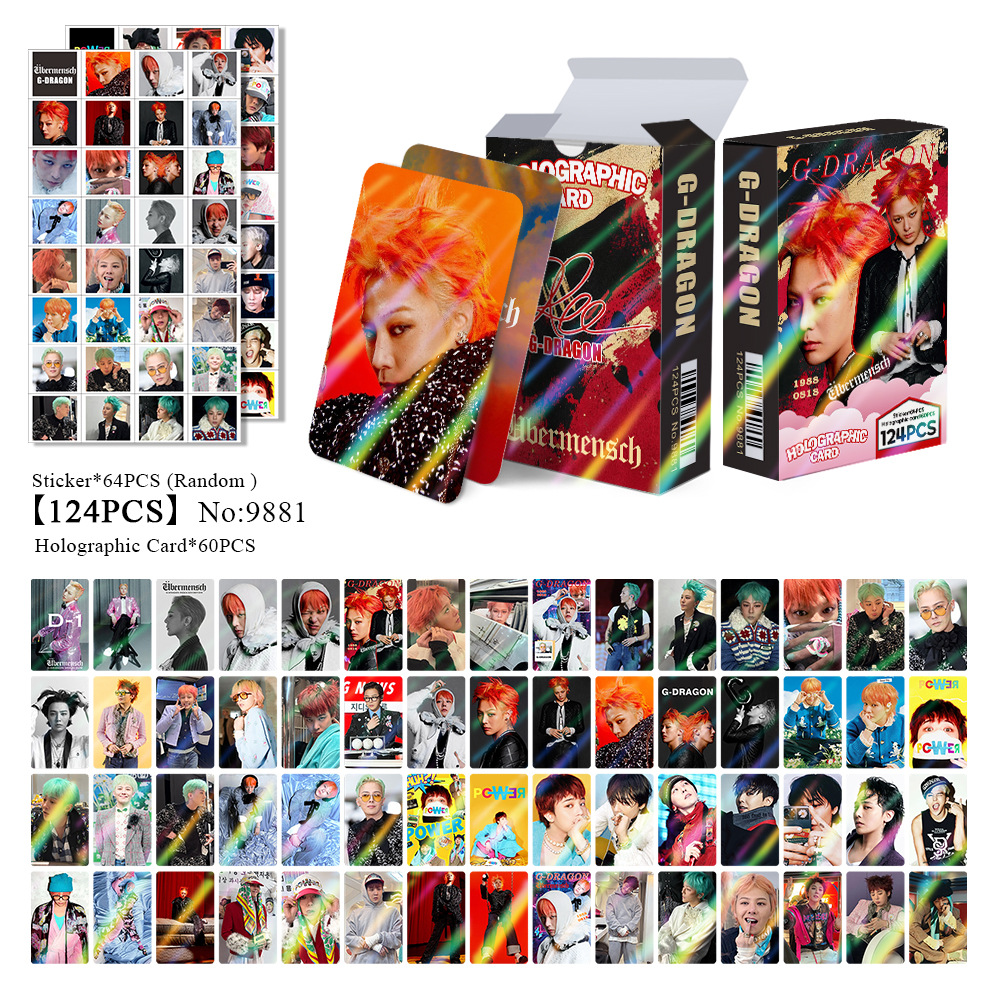 [PRE-ORDER] G-DRAGON holographic lomocards (124pcs)