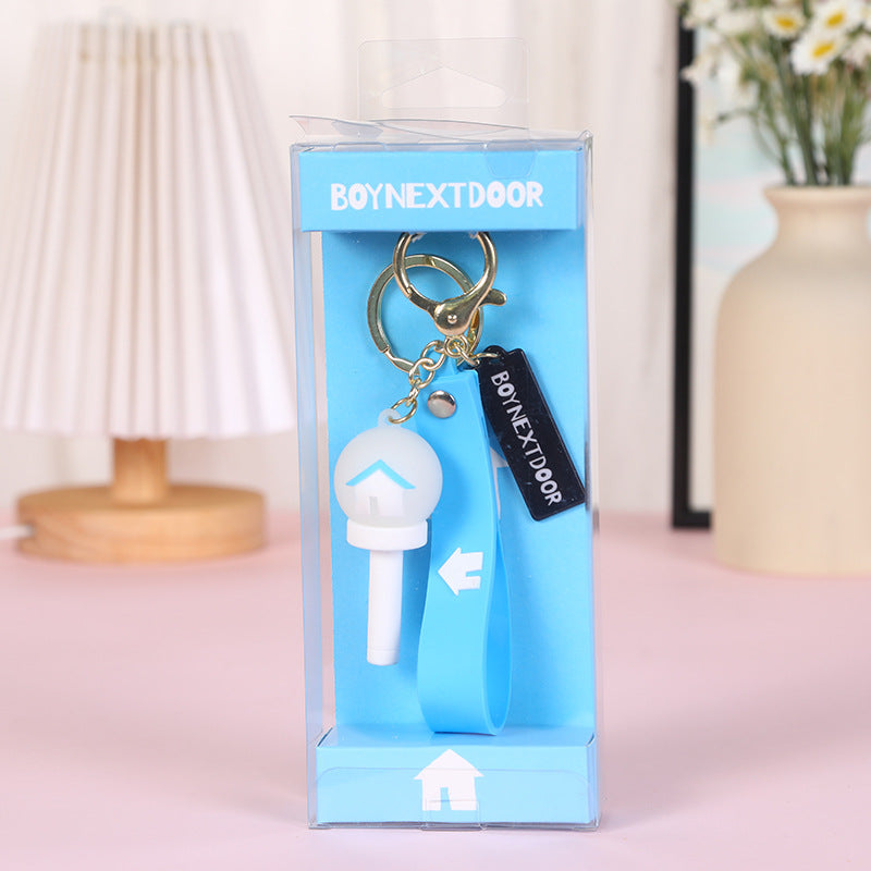 [Në Gjendje] BOYNEXTDOOR 3D Soft Rubber Lightstick Keyring