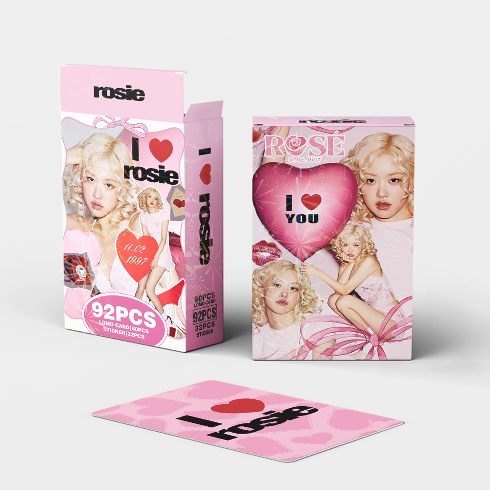 [Në Gjendje] BLACKPINK ROSE 'I Love Rosie' lomocards (92pcs)