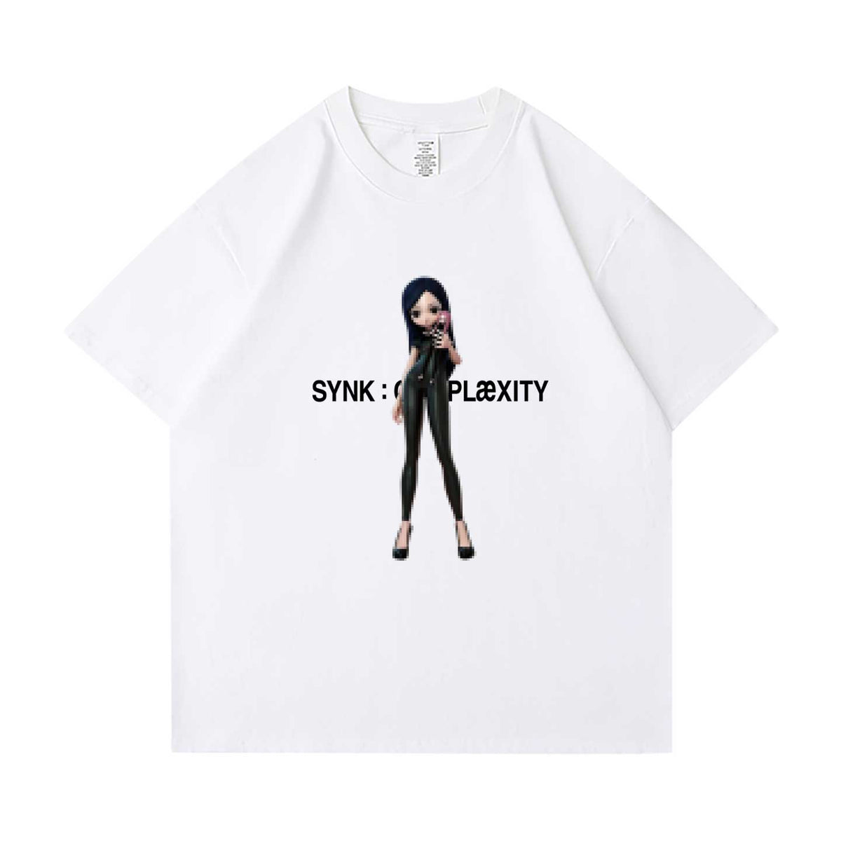 aespa SYNK COMPLAEXITY white t-shirt WINTER avatar