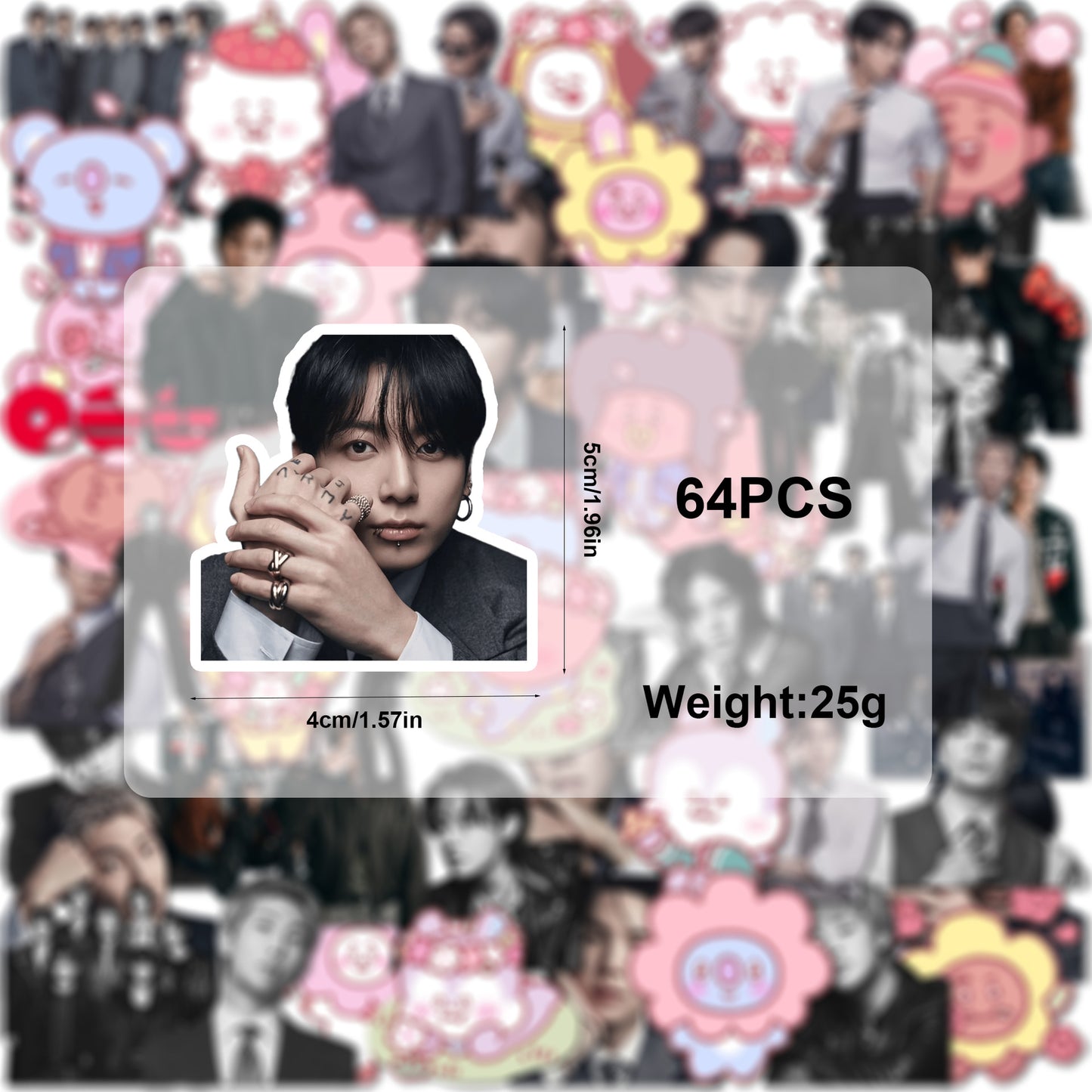 [Ne Gjendje] BTS Arirang BT21 Sticker Set (64pcs)