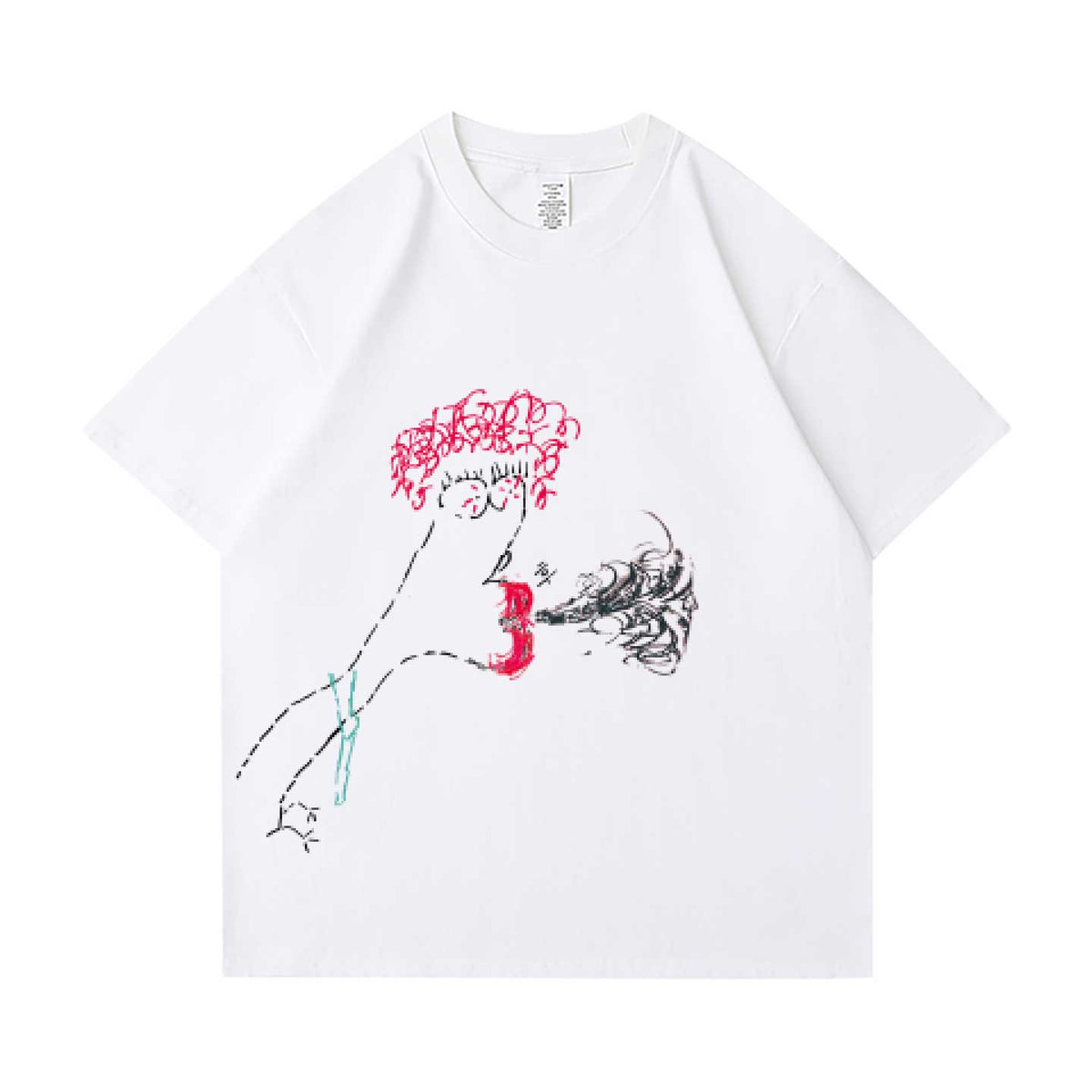 Design 5 - Red hair sketch print