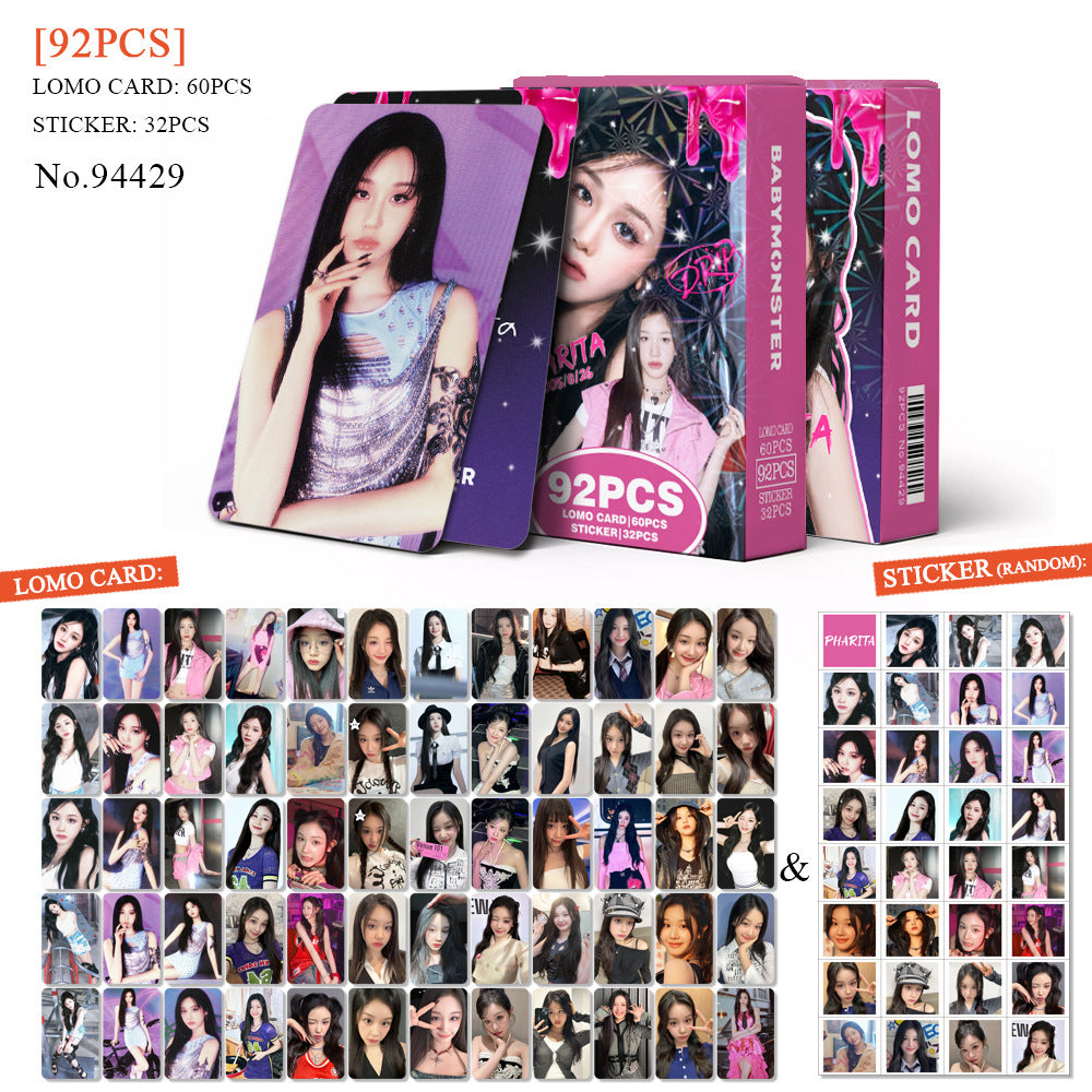 [Në Gjendje] BABYMONSTER PHARITA member lomocards (92pcs)