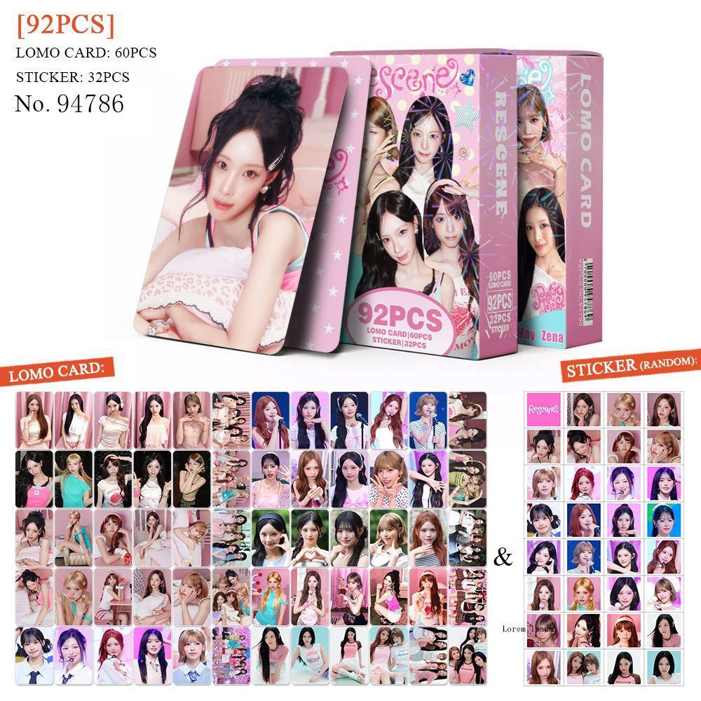 [Në gjendje] RESCENE 'Pretty Girl' lomocards (92pcs)