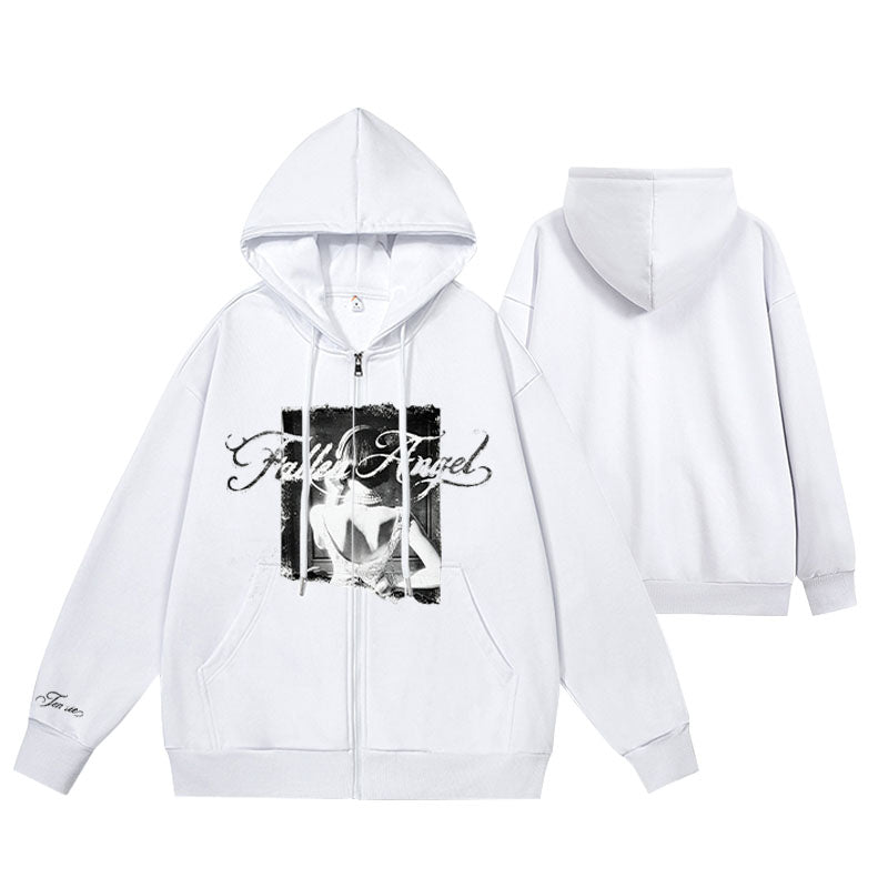 [PRE-ORDER] JENNIE 'Fallen Angel' Zip-up Hoodie & Sweatshirt