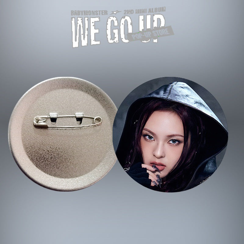 [PRE-ORDER] BABYMONSTER 'We Go Up' Picture Badge / Mirror Keychain