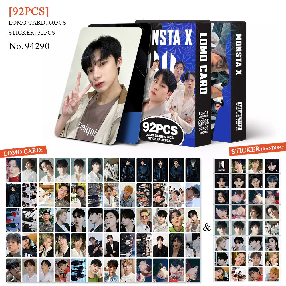 [PRE-ORDER] MONSTA X lomocards (92pcs)