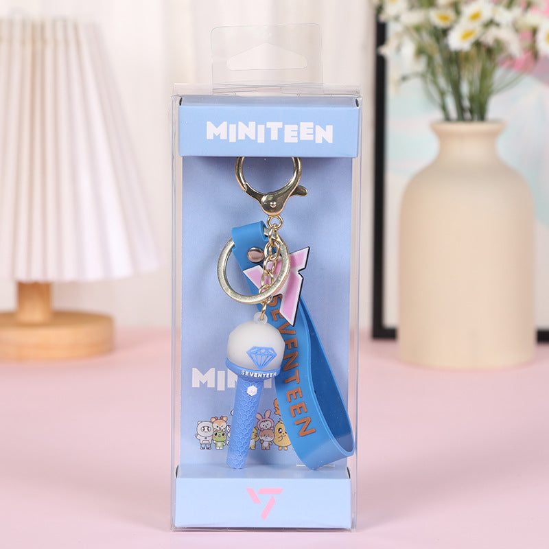 [Në Gjendje] Seventeen 3D Soft Rubber Lightstick Keyrings