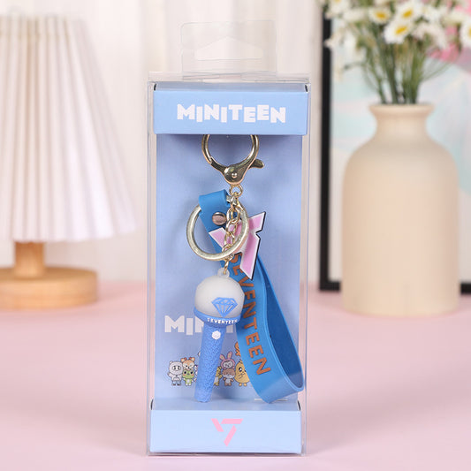[Në Gjendje] Seventeen 3D Soft Rubber Lightstick Keyrings