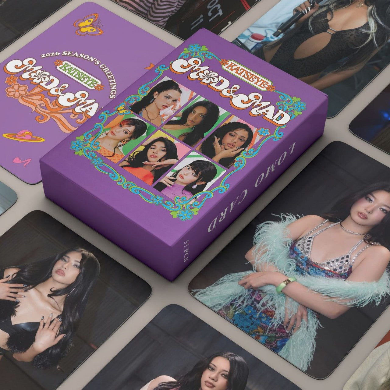 [PRE-ORDER] KATSEYE 'Season's Greetings' lomocards (55pcs)