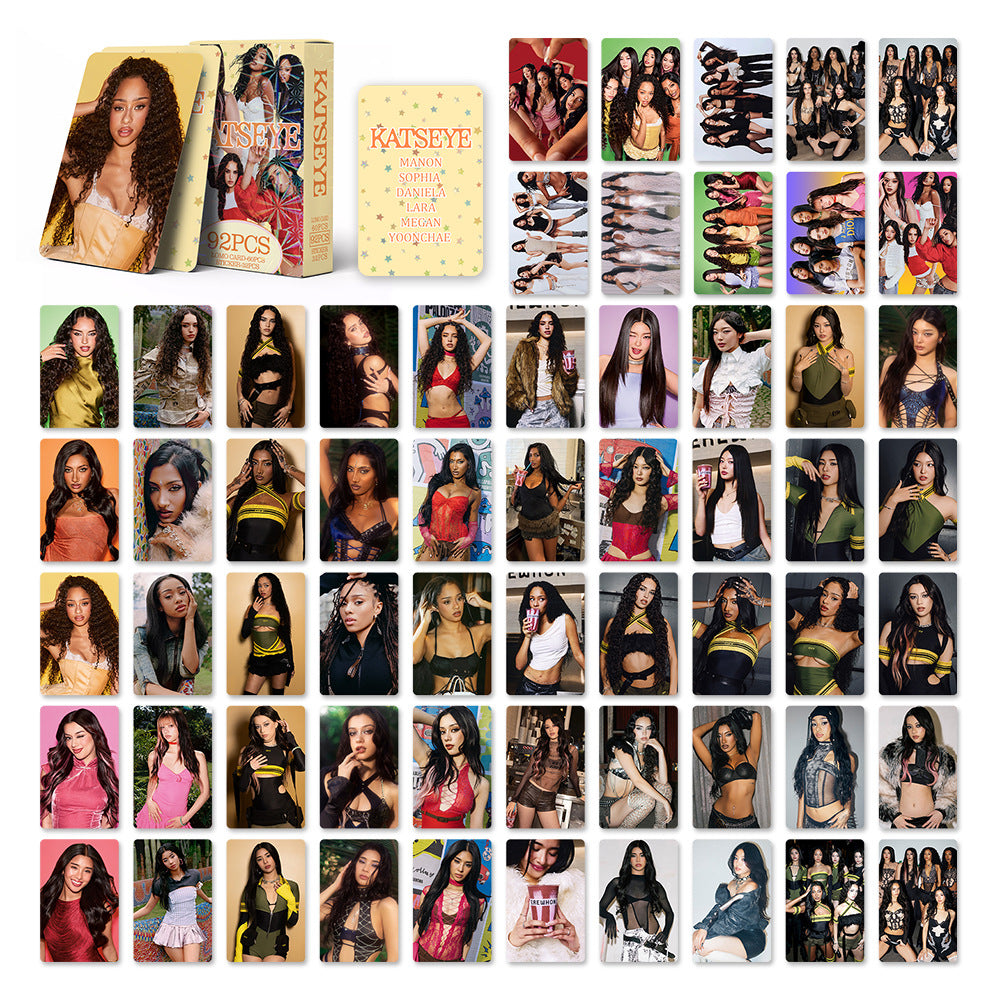 [Në Gjendje] KATSEYE peach ver lomocards (92pcs)