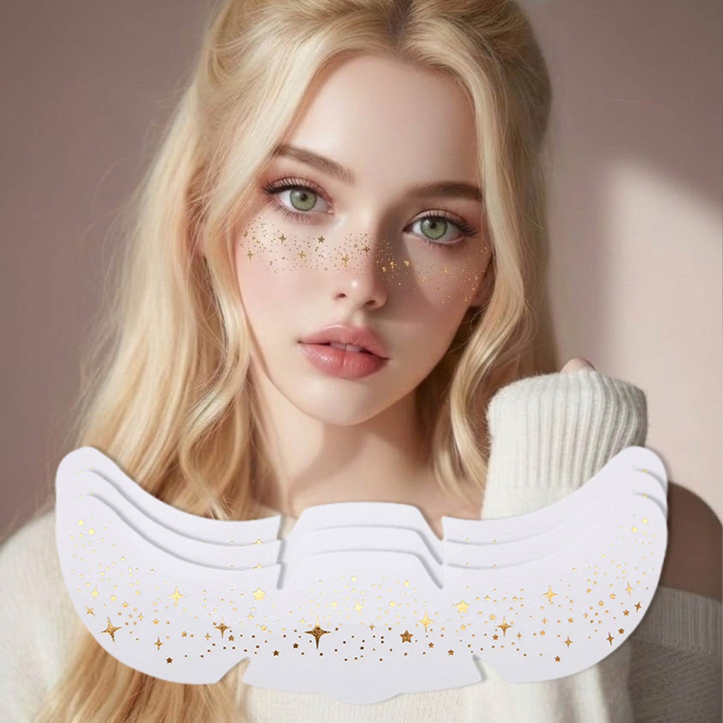 [Në Gjendje] Face Sticky Glitter Stickers | Concert & Party