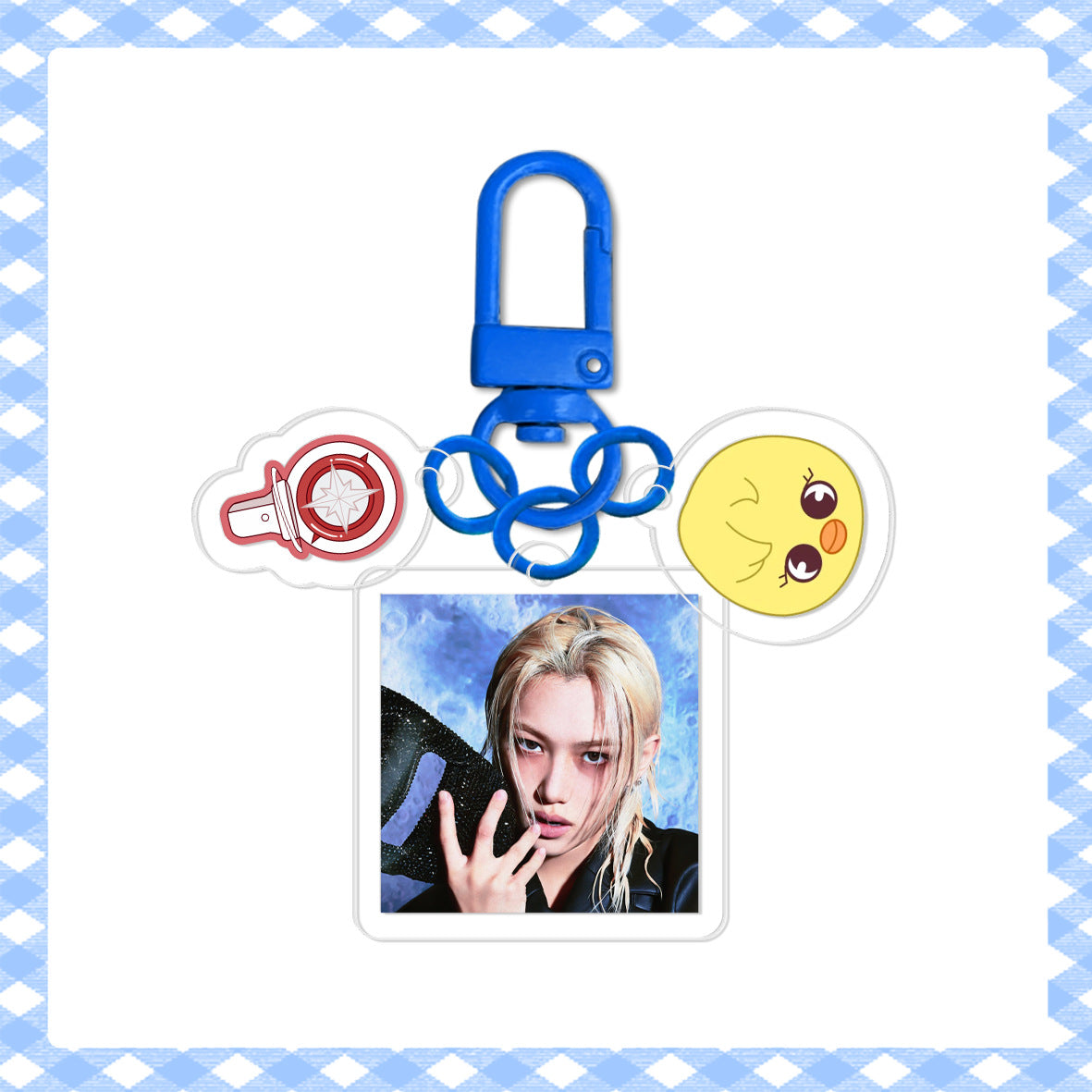 [Në Gjendje] Stray Kids 'Run It' Acrylic Keyring | HD Photo + Charm