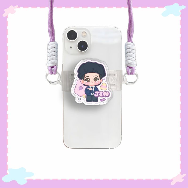 [PRE-ORDER] BTS Illustrated Acrylic Clip Smartphone Holder