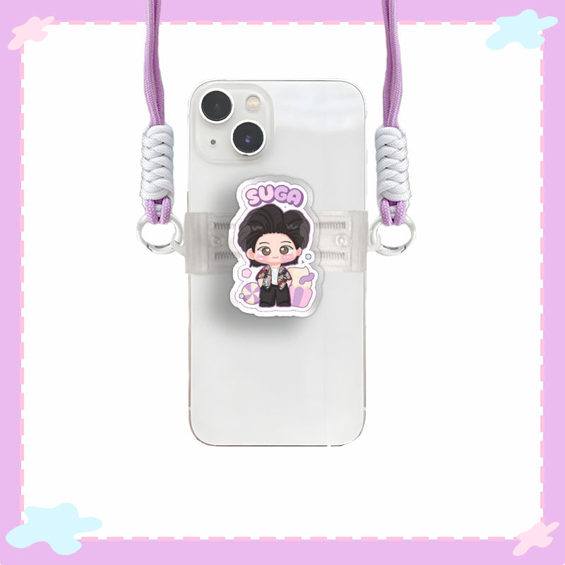 [PRE-ORDER] BTS Illustrated Acrylic Clip Smartphone Holder