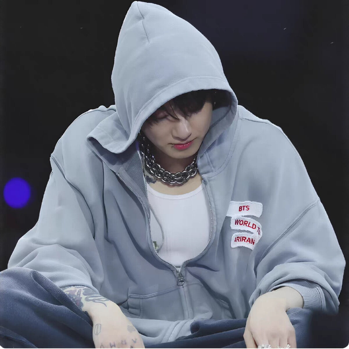 [PRE-ORDER] BTS ARIRANG World Tour US Exclusive Zip-Up Hoodie | Gray