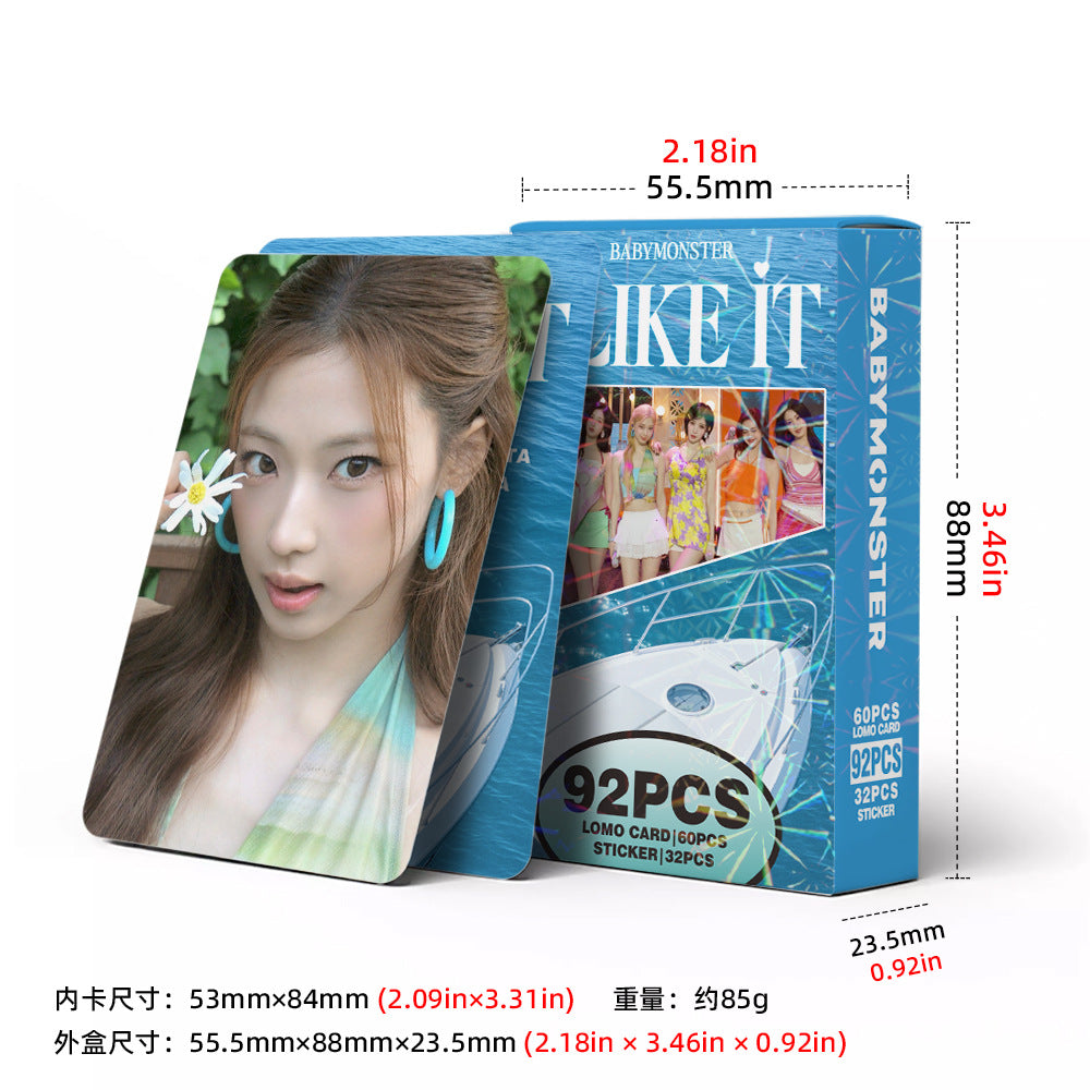 [Në Gjendje] BABYMONSTER 'I LIKE IT' lomocards (92pcs)