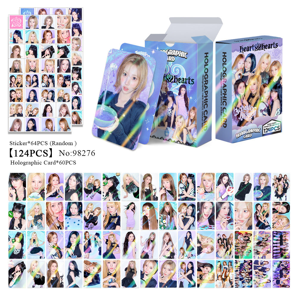 [Në Gjendje] Hearts2Hearts 'Iconic Heart' Lomocards (124pcs)