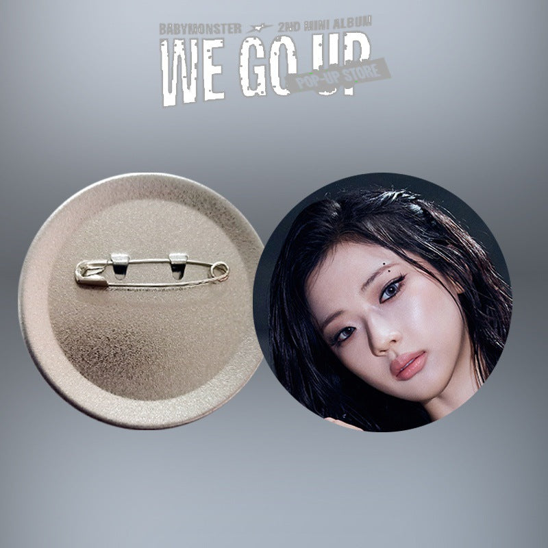 [PRE-ORDER] BABYMONSTER 'We Go Up' Picture Badge / Mirror Keychain