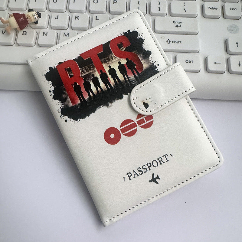 [Në Gjendje] BTS Passport Holder | PU Leather Travel Case