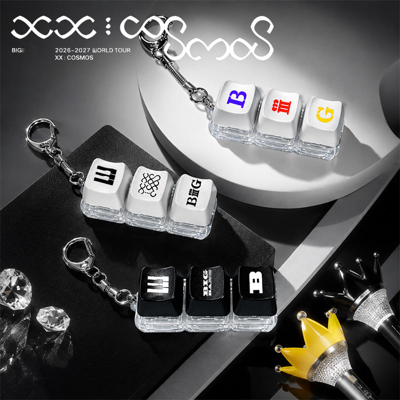 G-DRAGON XX COSMOS light-up keycap keychains all styles