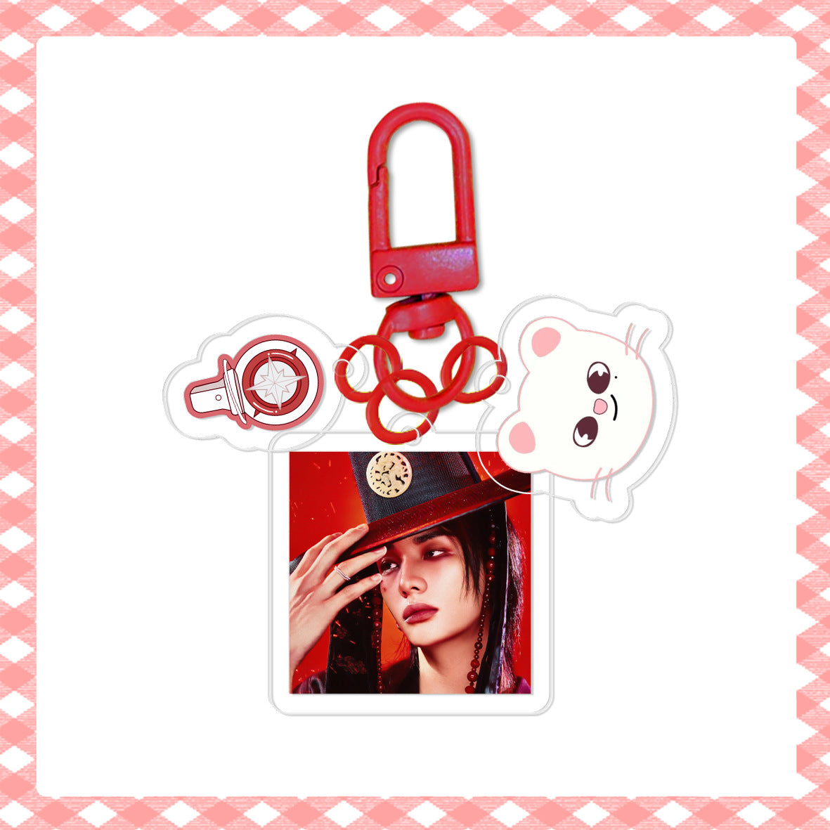 [Në Gjendje] Stray Kids 'Run It' Acrylic Keyring | HD Photo + Charm