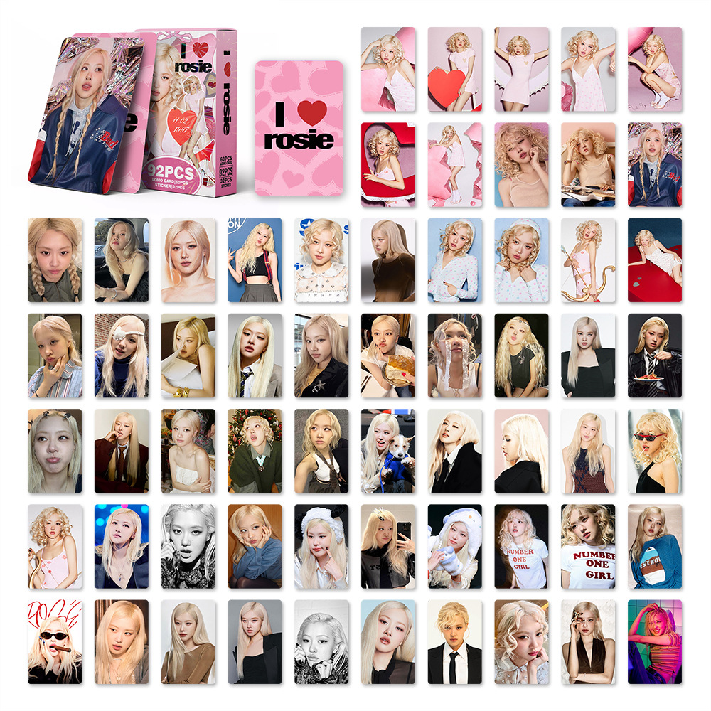 [Në Gjendje] BLACKPINK ROSE 'I Love Rosie' lomocards (92pcs)