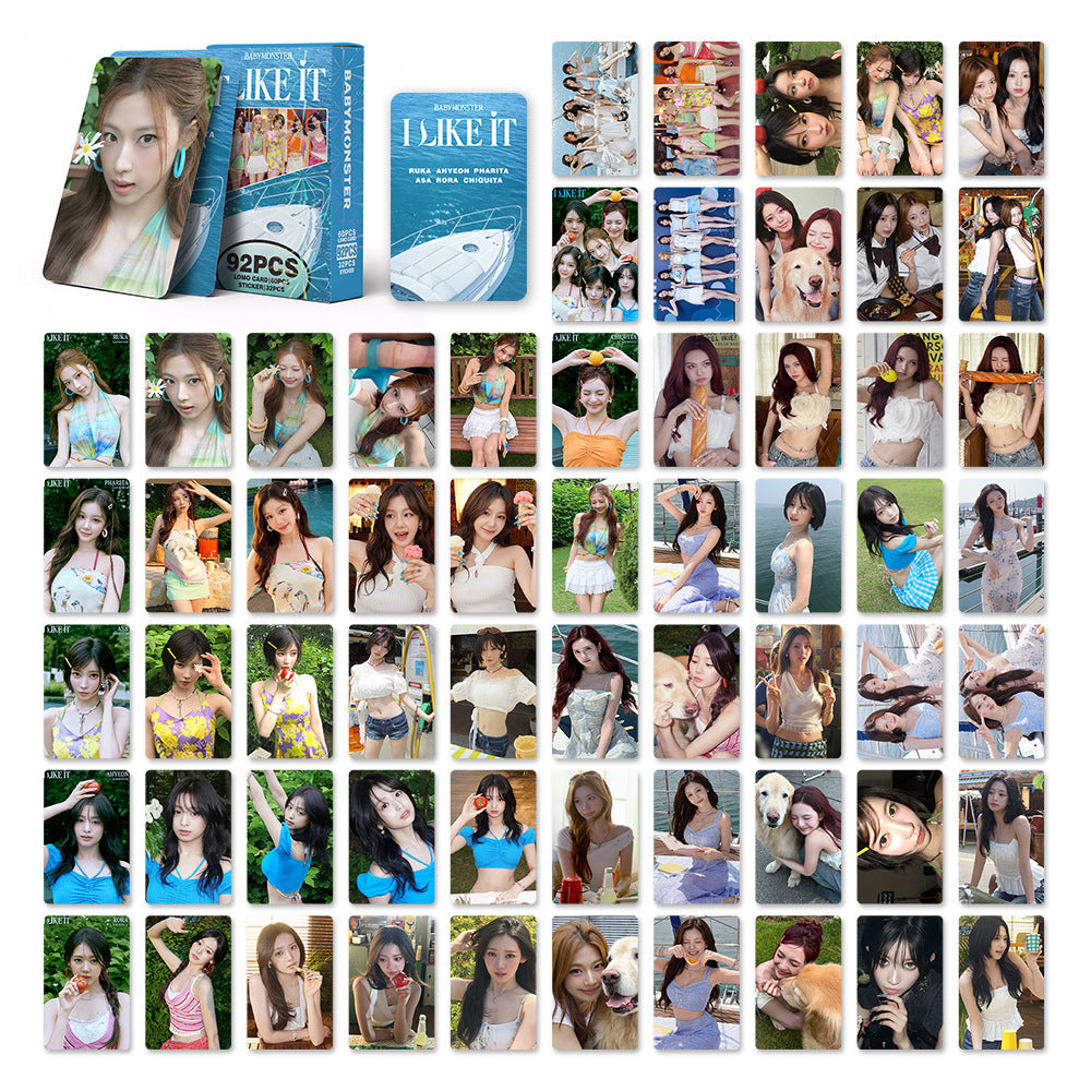 [Në Gjendje] BABYMONSTER 'I LIKE IT' lomocards (92pcs)