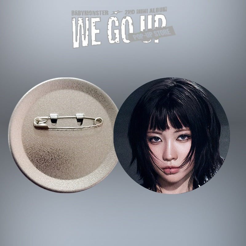 [PRE-ORDER] BABYMONSTER 'We Go Up' Picture Badge / Mirror Keychain